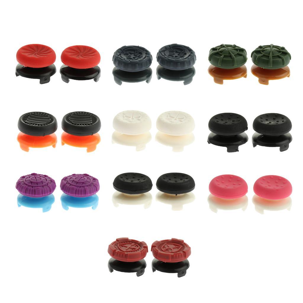 2pcs Thumb Stick Grip Caps Extender for Sony PS4/PS4 slim/PS4 Pro Controller