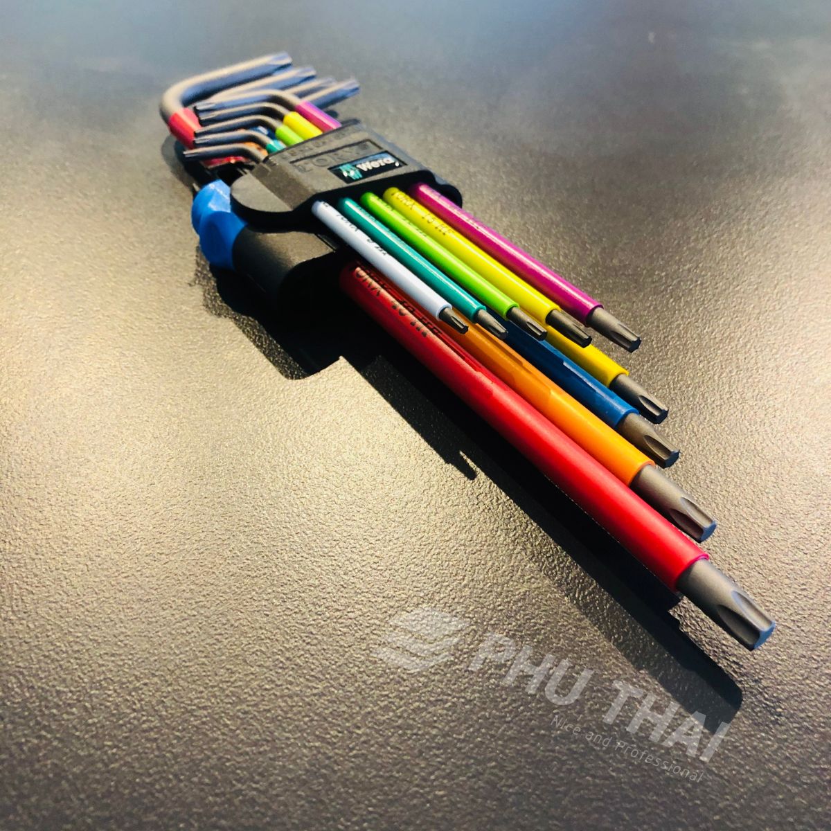 Bộ lục giác bông từ TX8 đến TX40 gồm 9 cây 9 màu cao cấp WERA 624955 9