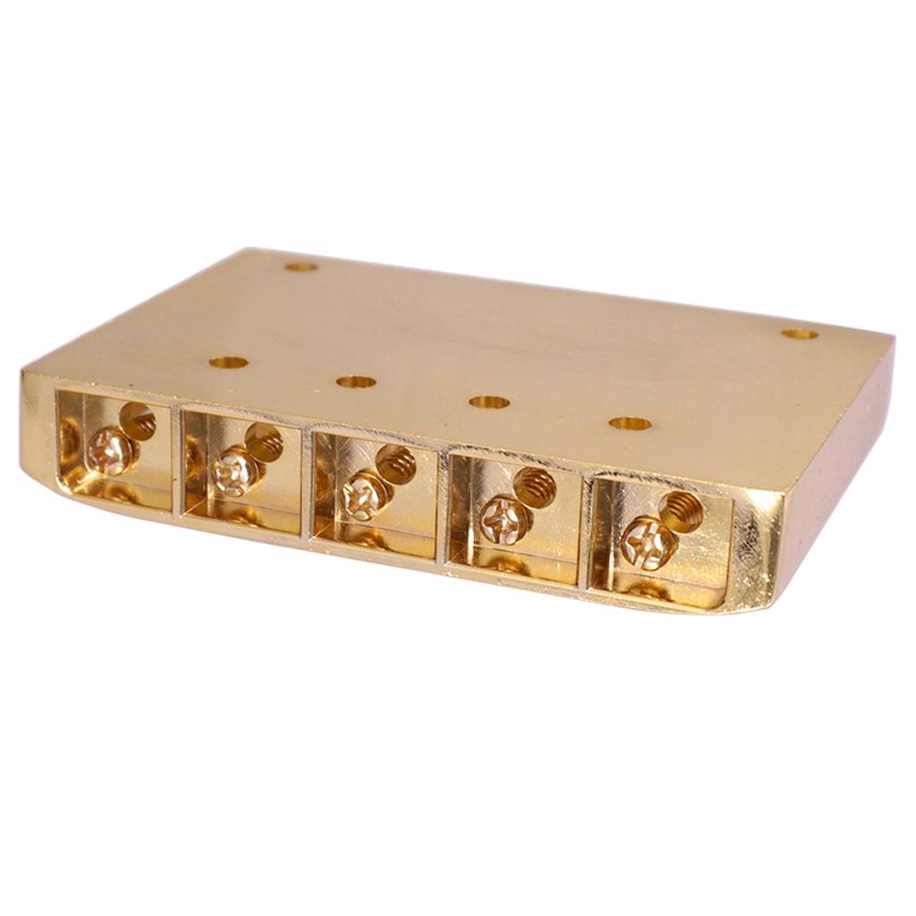 5 String Bass Bridge Golden for Electric Bass Replacement Parts Accessories