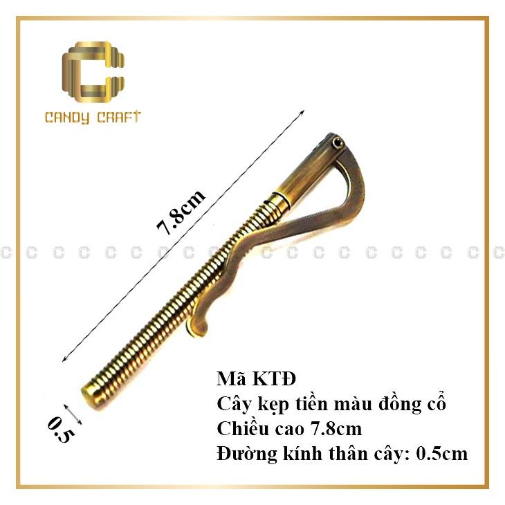 Cây kẹp tiền - 1 cây Vàng 7.8cm