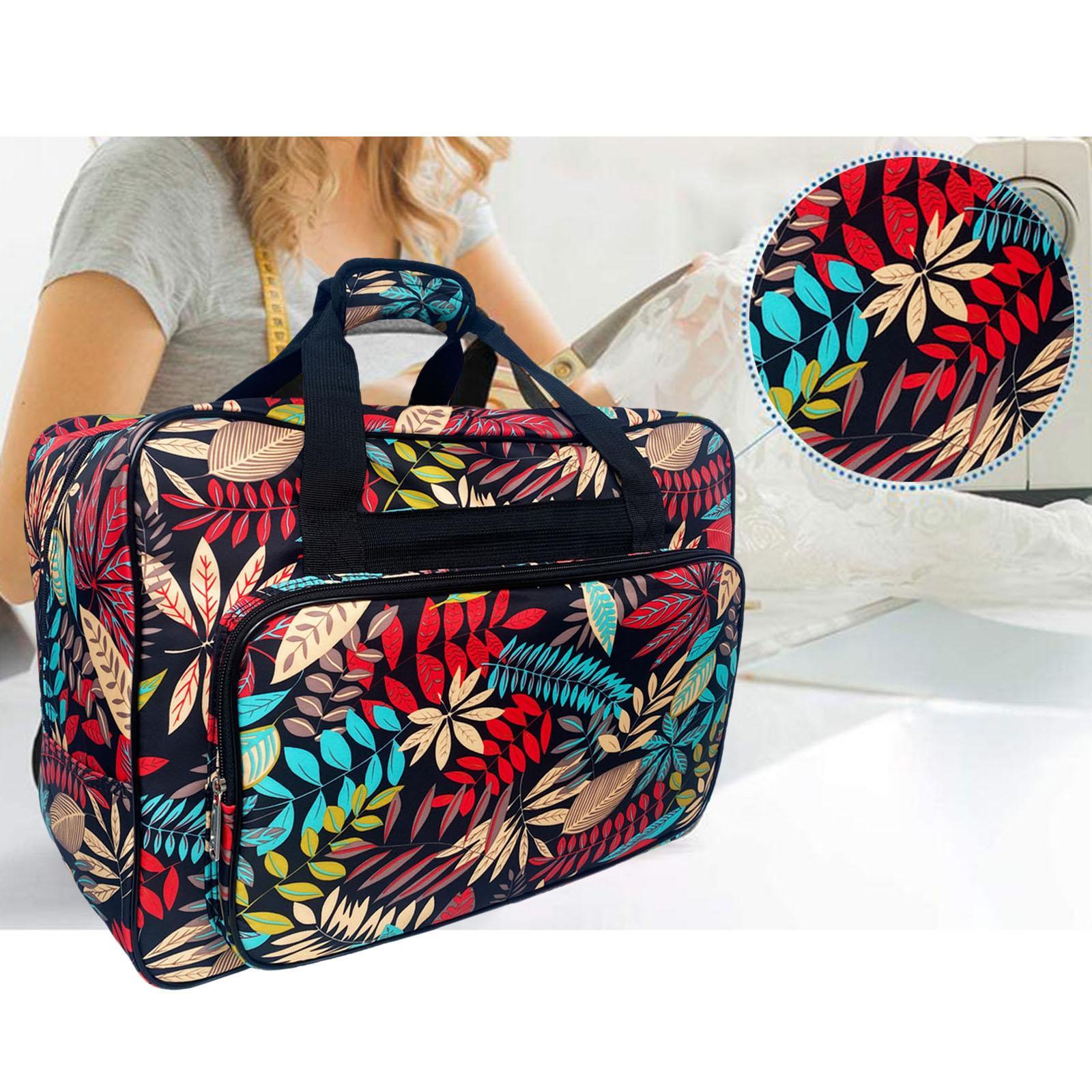 Large Capacity Sewing Machine Bag Travel Portable Storage Handbag Dark Blue