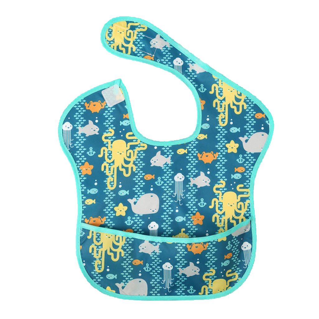 Drooling Teething Waterproof Feeding Bib for Baby Toddlers
