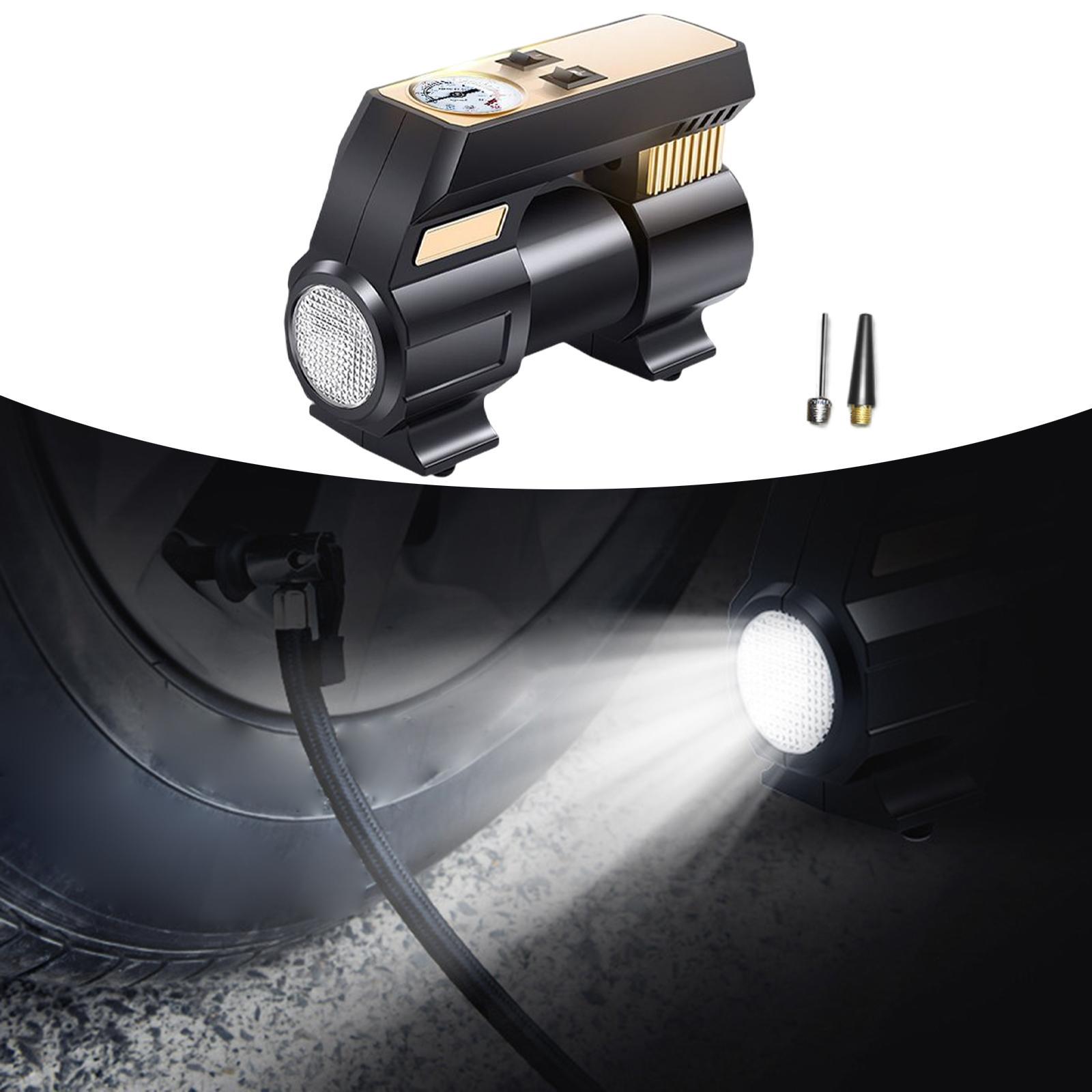 Car Air Pump 12V Heavy Duty Auto Tyre Pump Electric Tire Inflator Pump Fit for Bicycle Truck