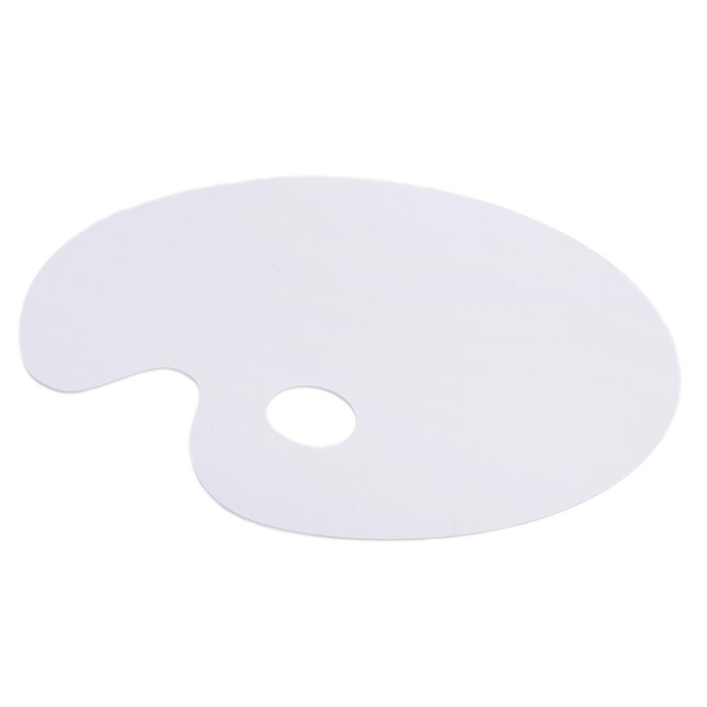 4xOval Clear Acrylic Paint Tray Palette for Watercolor Oil Acrylic Paint Art
