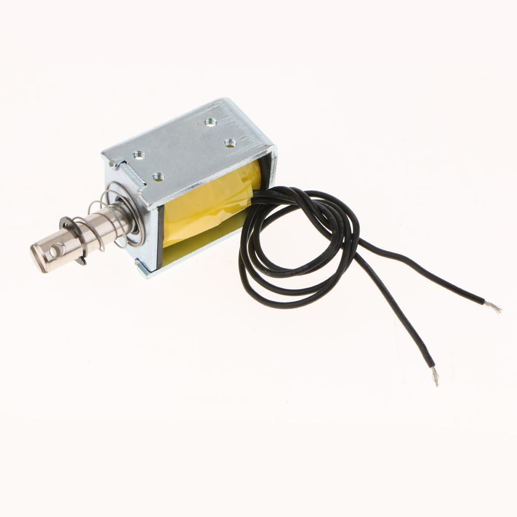 Force 2-Wires Push Pull DC Solenoid Electromagnet 12V Stroke 10mm 0.8N