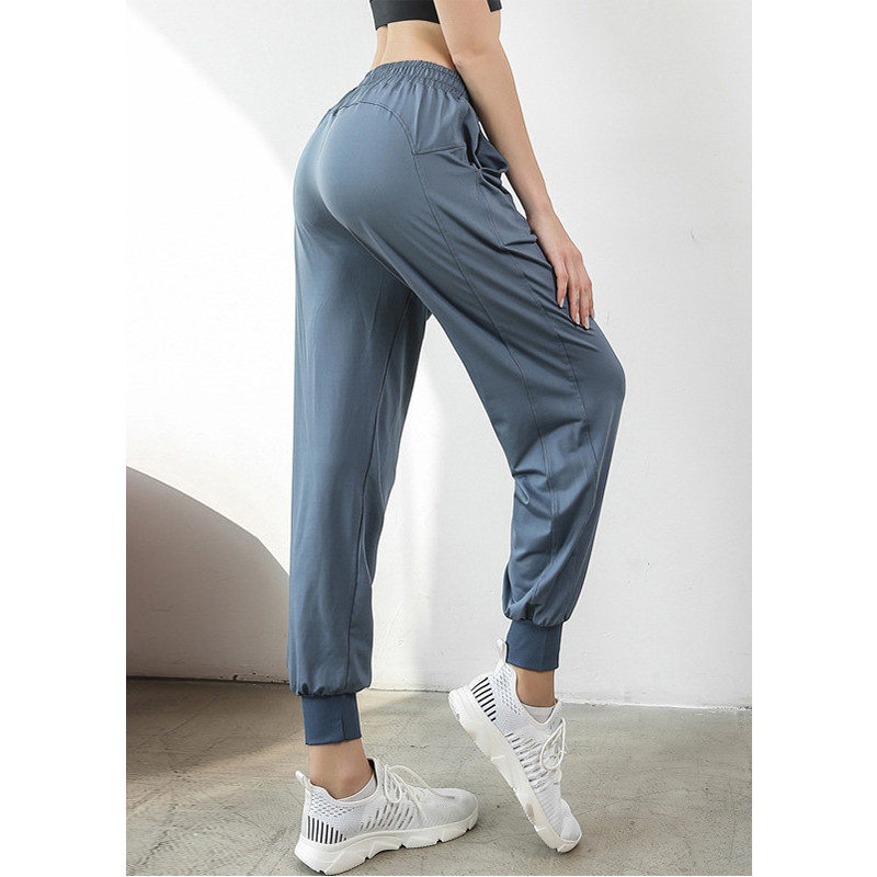 Quần Jogger tập Yoga Louro QL41, kiểu quần tập Gym nữ phom rộng che khuyết điểm, co giãn 4 chiều, mặc thoáng mát