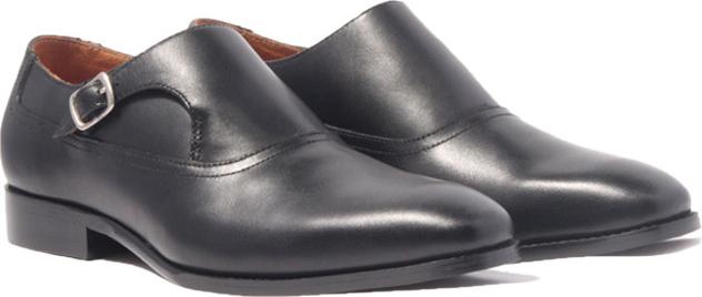 Giày Tây Nam Công Sở Khoá Cài Banuli  Da Bê Italian Single Monk Strap H1MS1 (Da Veg Itali Mềm Dẻo, Đế Siêu nhẹ, Bảo Hành Trọn Đời)