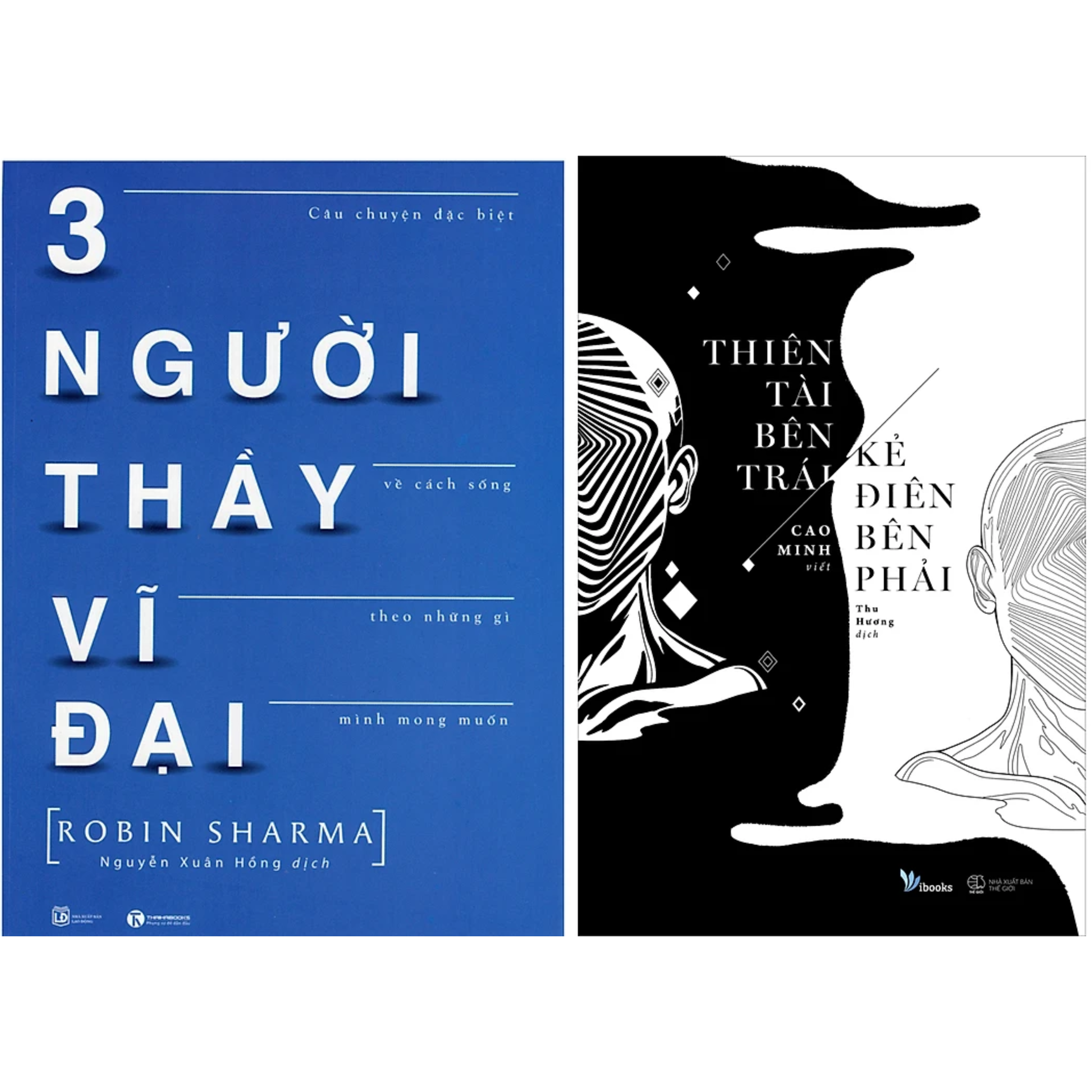 Combo 2Q: Ba Người Thầy Vĩ Đại + Thiên Tài Bên Trái, Kẻ Điên Bên Phải (Tác Phẩm Kinh Điển Bán Chạy)