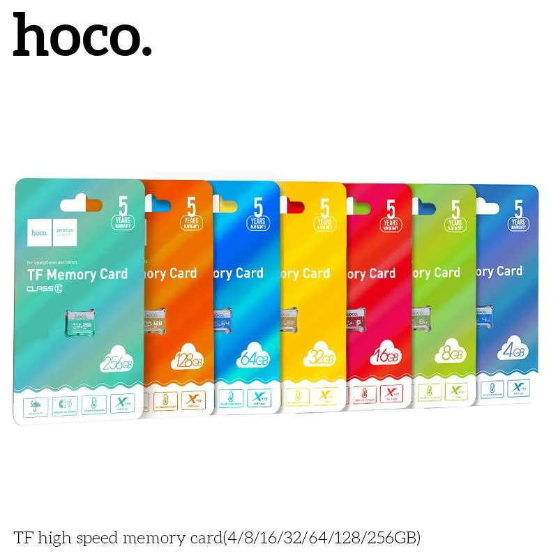 Thẻ nhớ 128Gb/64Gb/32Gb/16Gb/8Gb/4Gb Hoco U3 Class 10 – chuyên cho CAMERA, điện thoại, máy ảnh hàng chính hãng