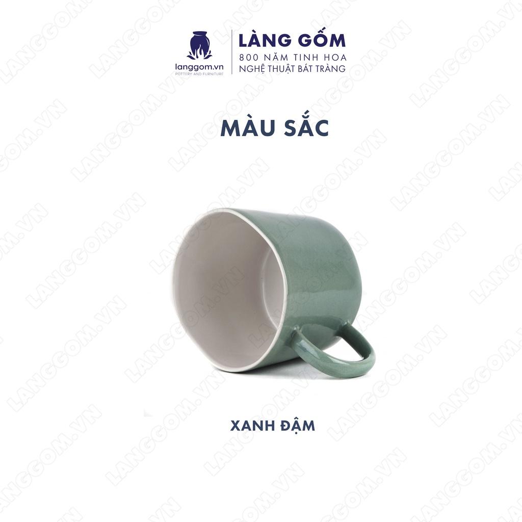 Cốc tách, ly uống nước kiểu giả nặn bóng chất liệu gốm sứ Bát Tràng cao cấp - Làng Gốm Bát Tràng