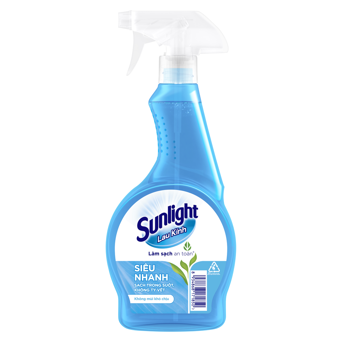 Combo 2 Nước lau kính Sunlight Siêu nhanh | Phiên bản nâng cấp từ Cif | Sạch trong suốt, không tỳ vết | Chai 520ml