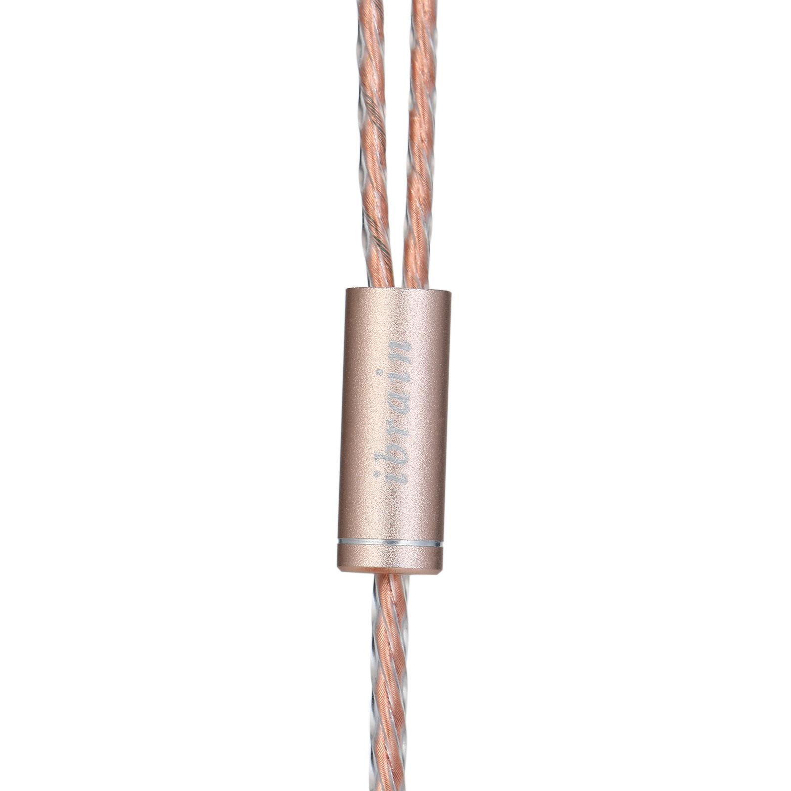Tai nghe ống khí không bức xạ IBRAIN FC33-E  bằng kim loại nhôm có mic và điều khiển âm lượng 