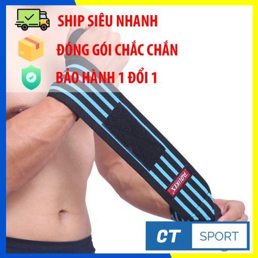 Băng quấn cổ tay tập gym trợ lực giảm đau vùng cổ tay, chất vải co giãn cao cấp