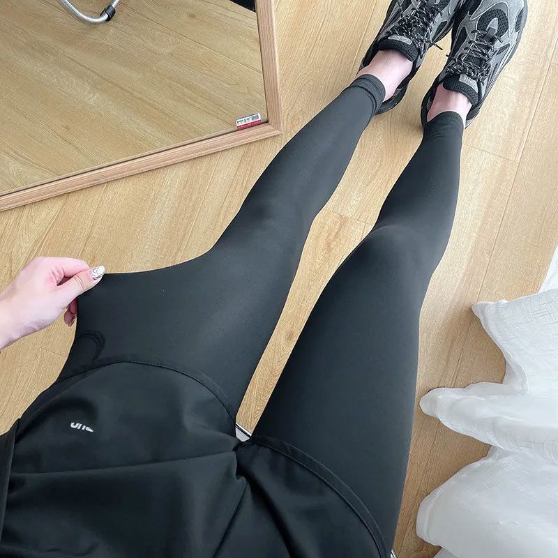 Quần Legging Nữ 2 Trong 1 Có Túi Co Giãn Thắt Lưng Tập Luyện Quần Tập Yoga Tập Thể Dục Tập Gym Thể Thao