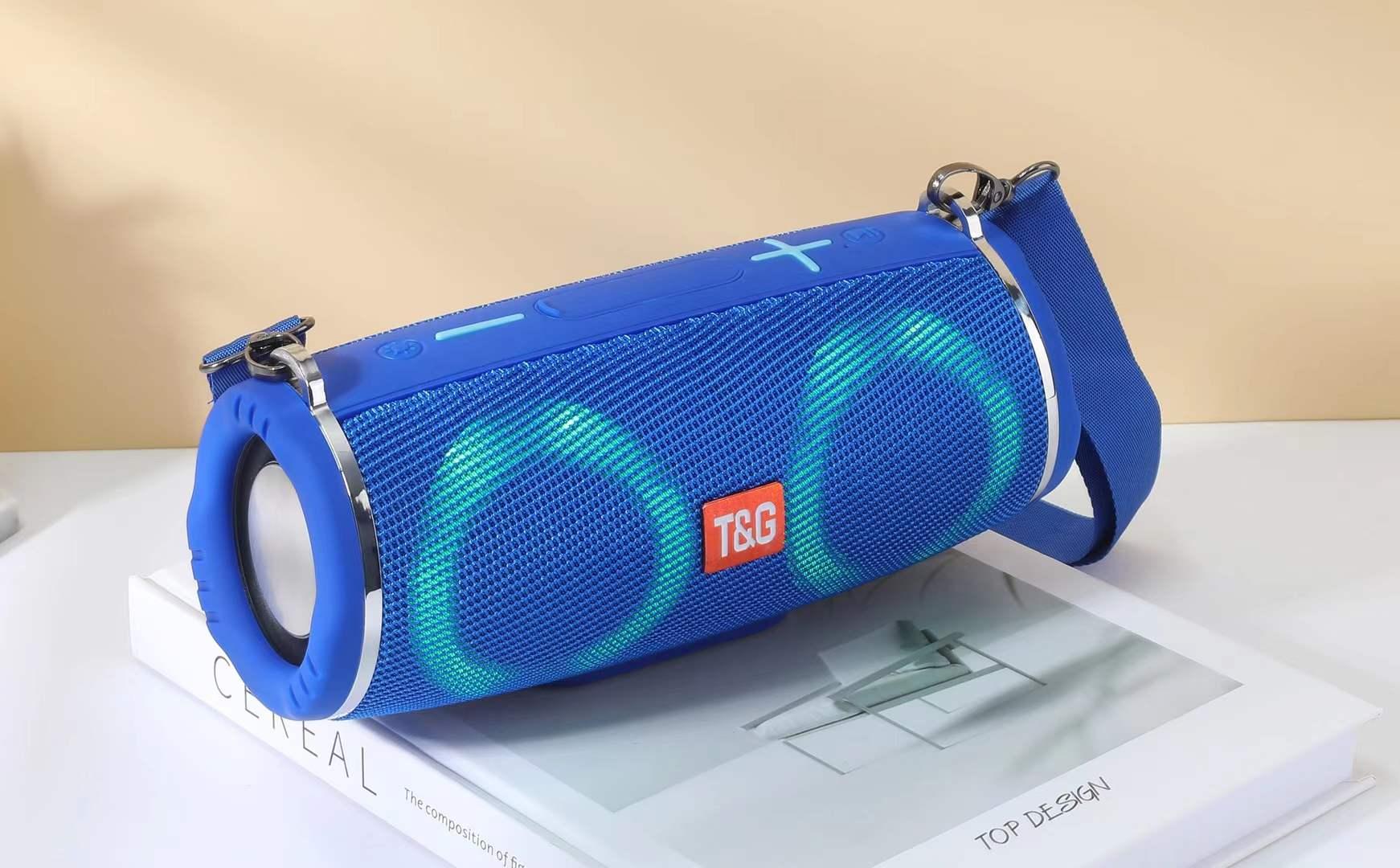 Eonko new TG642 Diễn giả không dây di động với Bluetooth TF USB FM AUX Handsfree LED Light Shrans