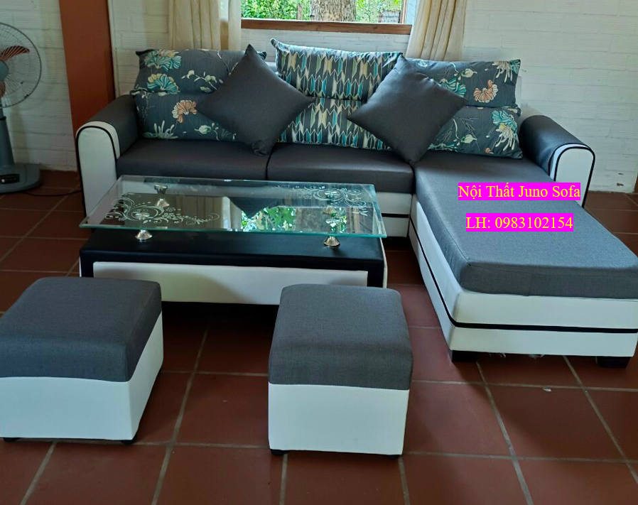 Bộ Sofa góc KT 2m5 x 1m5 Juno Sofa Chất Lượng