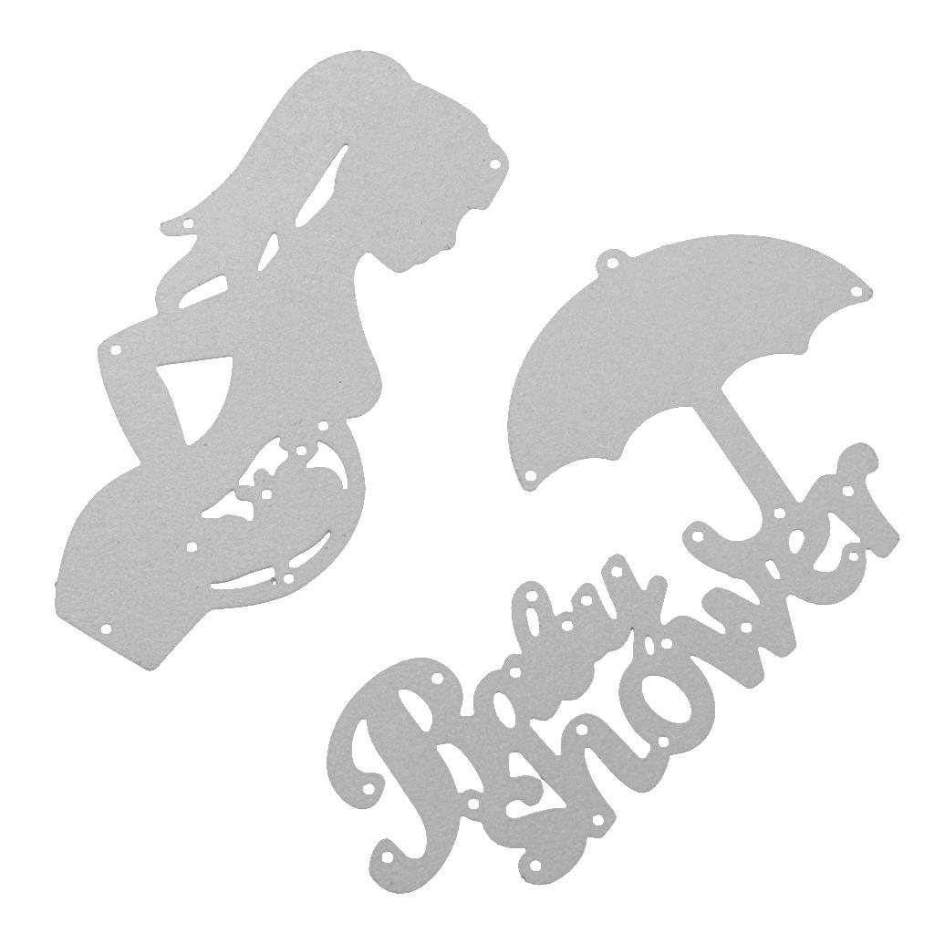 Baby Shower Metal Silver Cutting Dies Stencils DIY Photo Album Paper Crafts