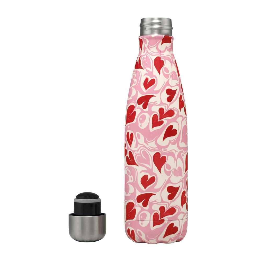 Cath Kidston - Bình giữ nhiệt/Stainless Steel Water Bottle - Marble Hearts Ditsy - Pink -1045062