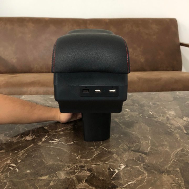 Bộ hộp tỳ tay ô tô Chevrolet Cruze và Deawoo Lacetti tích hợp 6 cổng USB - 2 màu: Đen và Be - Mã: EXPD-CRZE