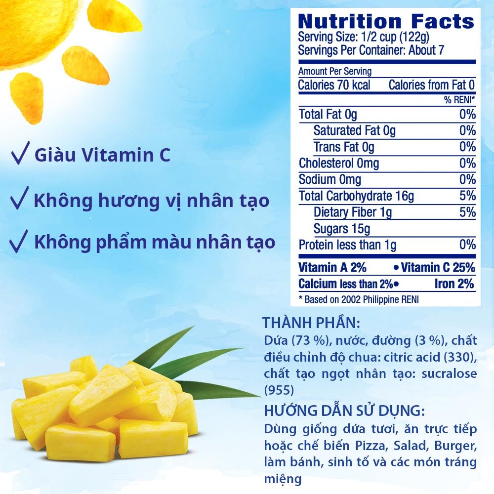 Dứa Miếng Nhỏ Dole (822g)