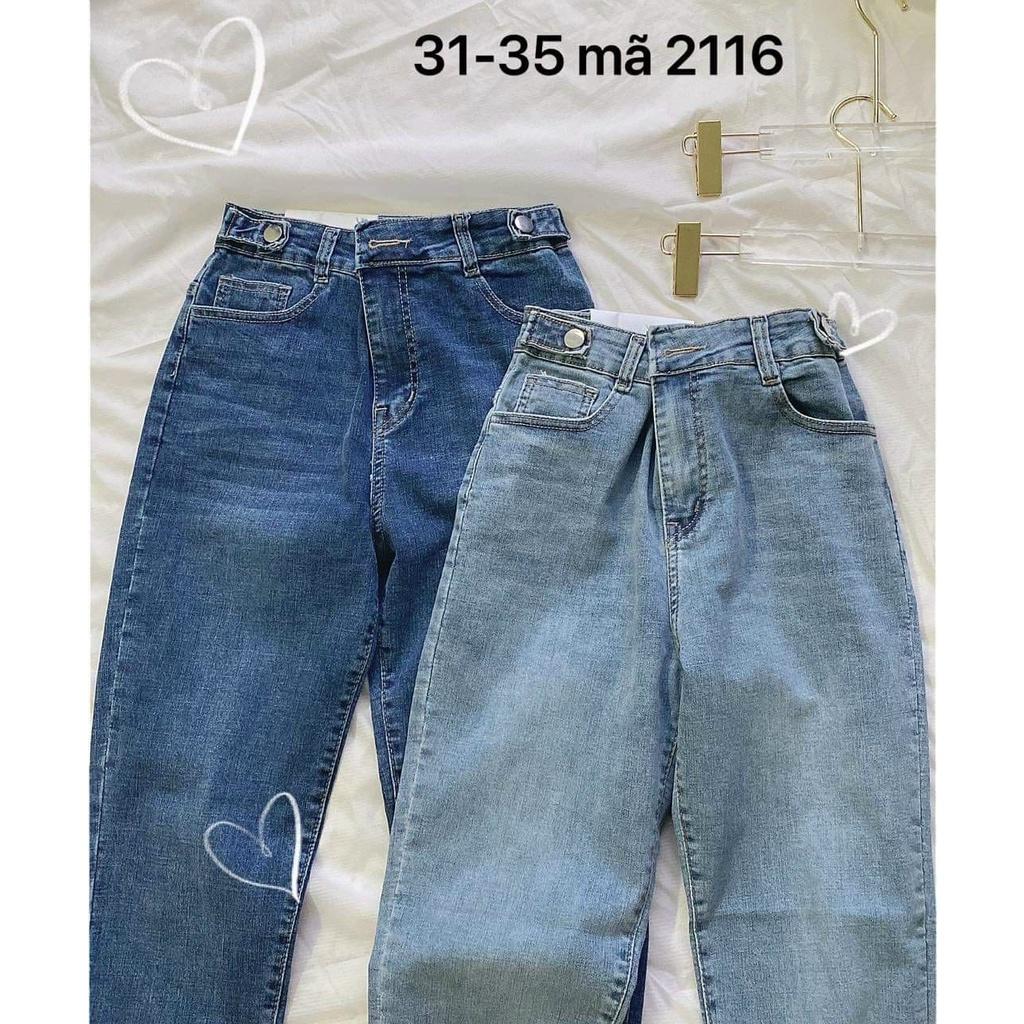 Quần jean nữ size đại lưng cao form ôm siêu co giãn hàng VNXK