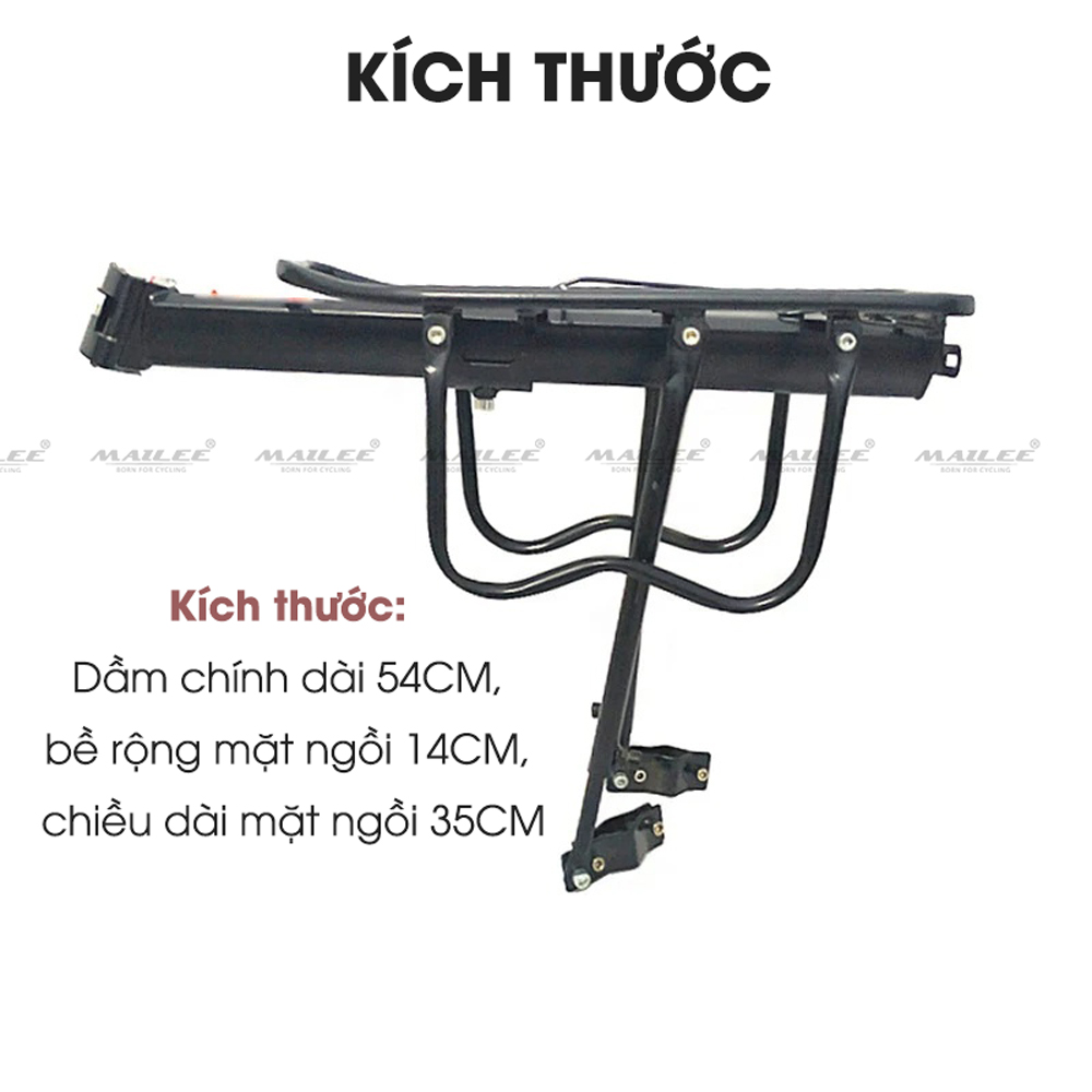 Baga sau xe đạp cho xe đạp MTB địa hình với chốt gắn nhanh BG-6310, chất liệu thép trọng lượng chở tối đa 50 kg - Mai Lee