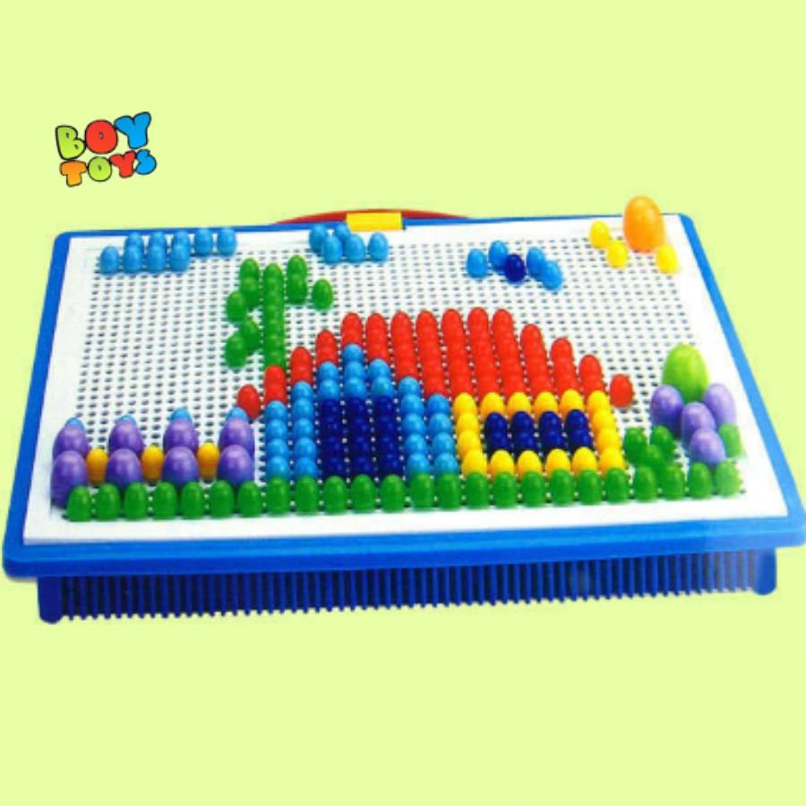Bộ đồ chơi xếp hình nấm 296 chi tiết phát triển trí tuệ cho bé