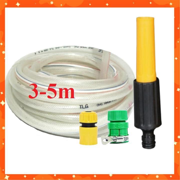 Bộ dây vòi xịt nước rửa xe, tưới cây . tăng áp 3 lần, loại 3m, 5m 206622-5Ncút sập+ tặng túi đựng bút