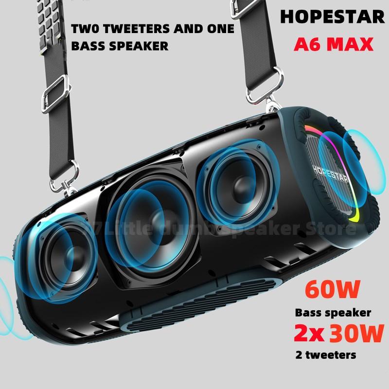Hopestar 120W loa Bluetooth không thấm nước ngoài trời RGB Hiệu ứng Home Party Karaoke Subwofer Caixa de Som A6 Max Max Color: grey