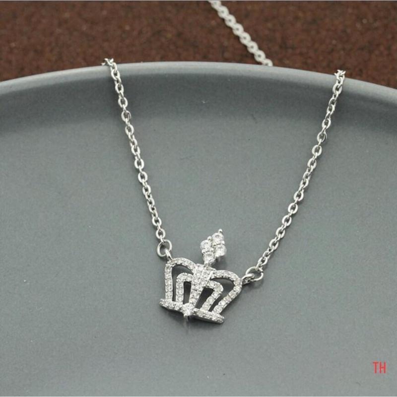 Dây chuyền vương miện nữ hoàng ️Siêu Hot ️giá rẻ, Bạc Ta- Bạc Npj