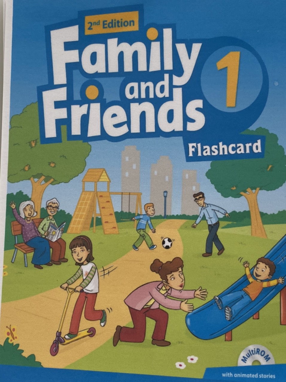 Flashcard Tiếng Anh dành cho giáo trình Family and Friends 1 phiên bản 2 ( Kích thước A5- thiết kế 2 mặt - ép plastics bền đẹp )