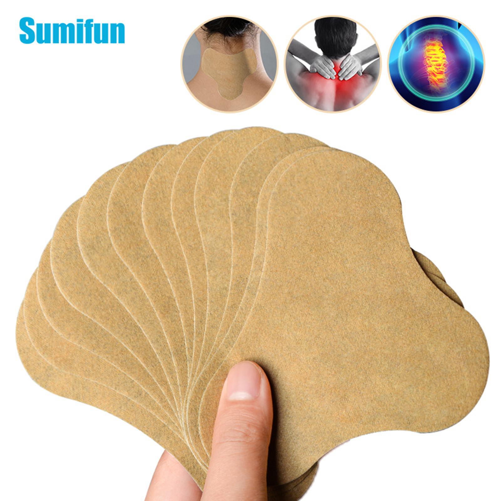 Sumifun 12 Patches Pain Relieving Patches Cervical Patches Relieve Cervical Pain Neck Ache Natural Plant