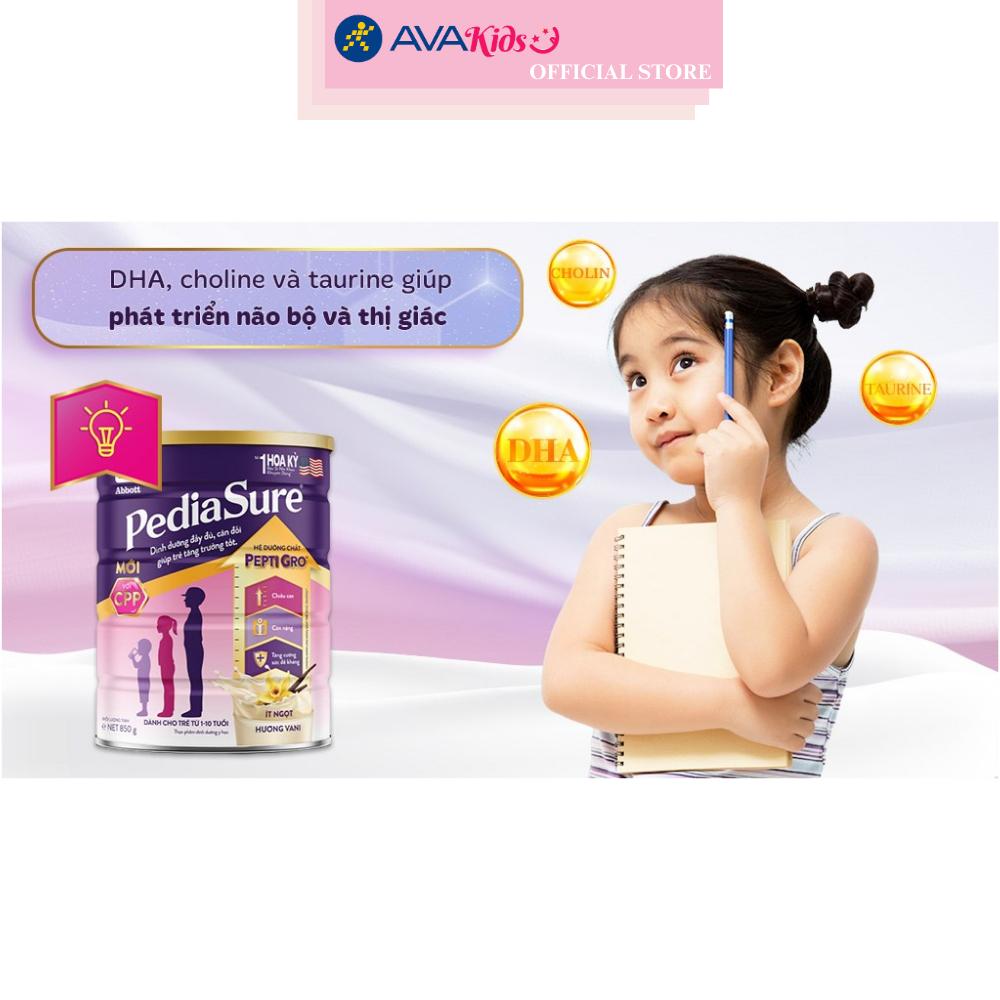 Sữa bột Abbott PediaSure BA hương vani 850g (1 - 10 tuổi)