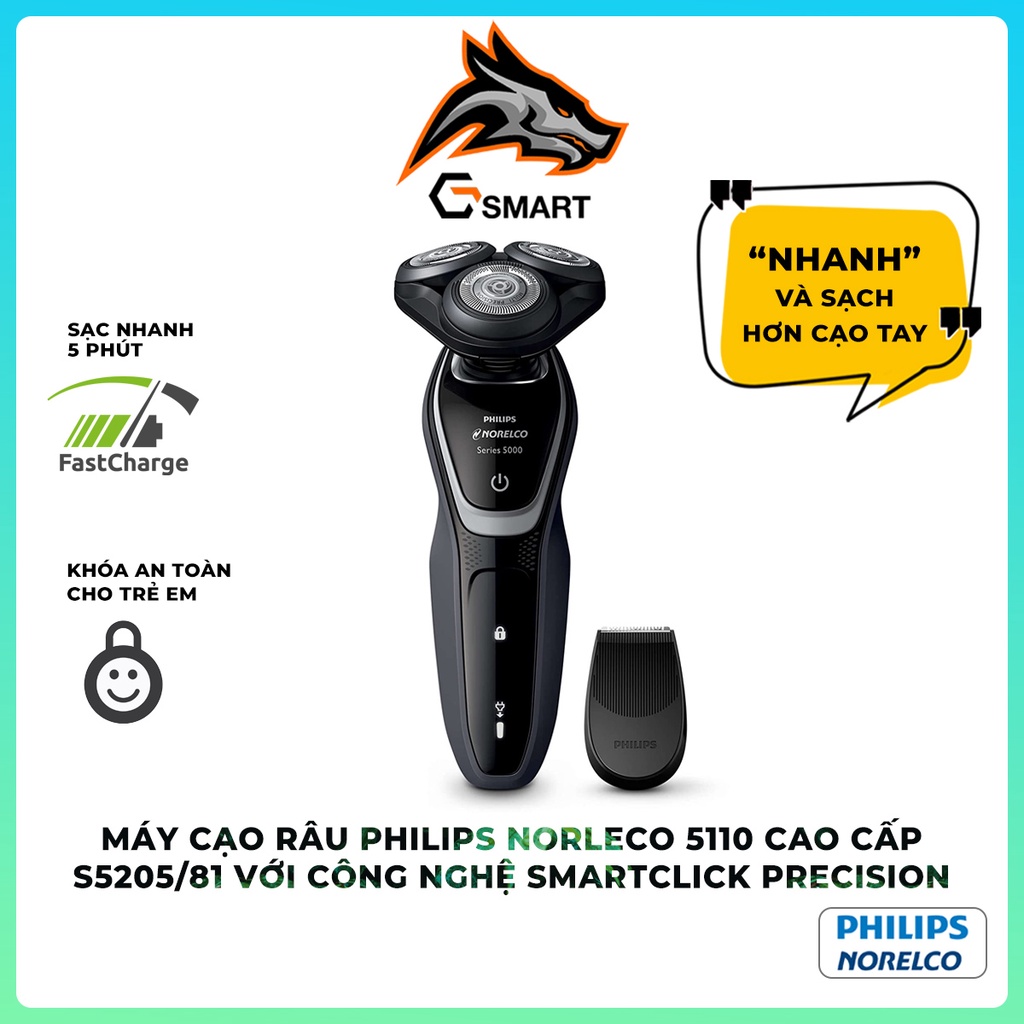 Máy cạo râu Philips Norelco Shaver 5110 S5205/81 | Made in Netherlands