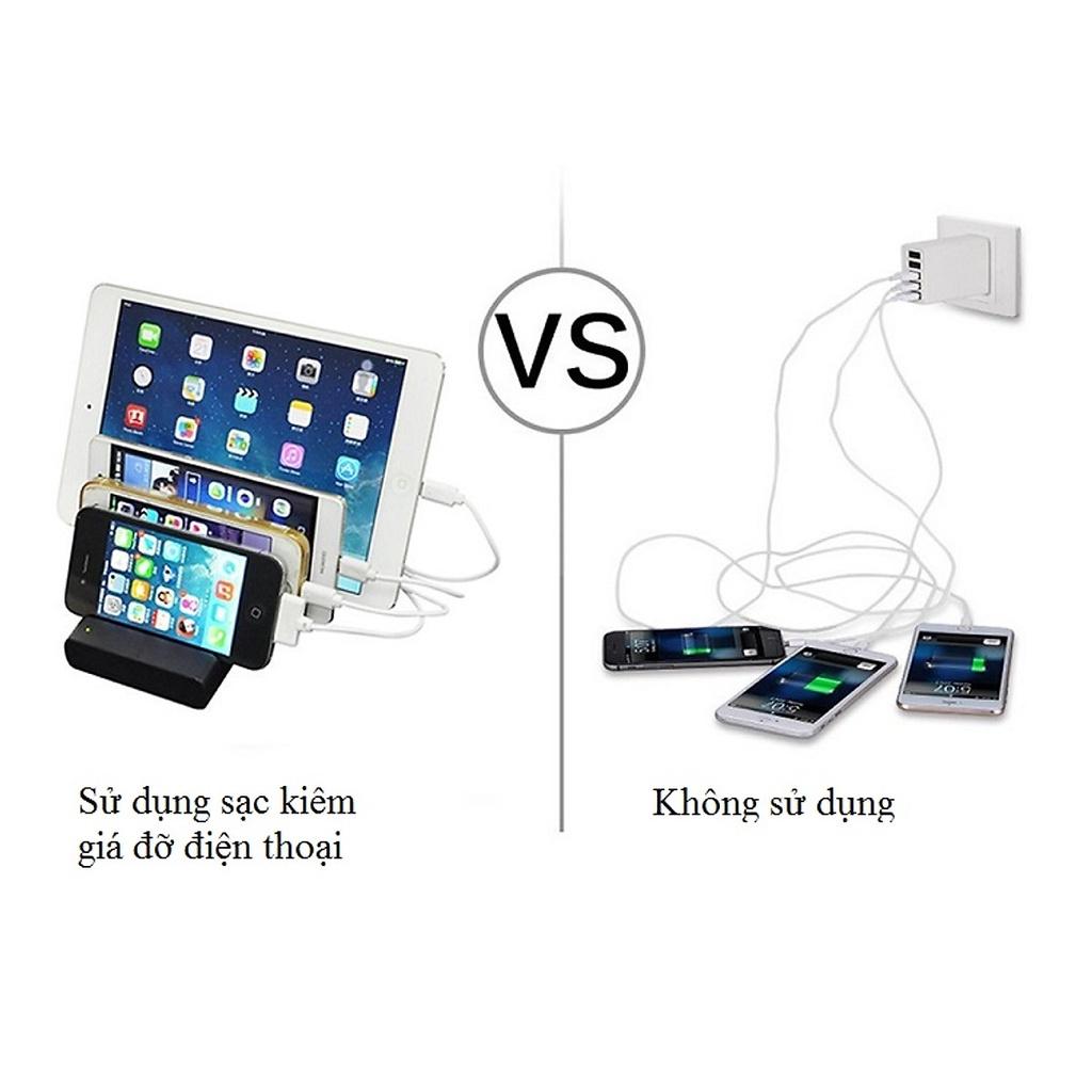 Đế sạc điện thoại 4 cổng USB tiện lợi