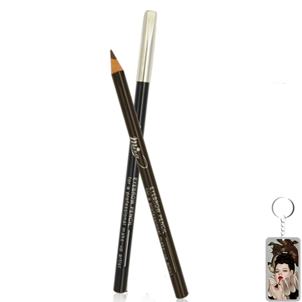 Chì vẽ mày Mira Eyebrow Pencil Hàn Quốc No.11 Black tặng kèm móc khoá