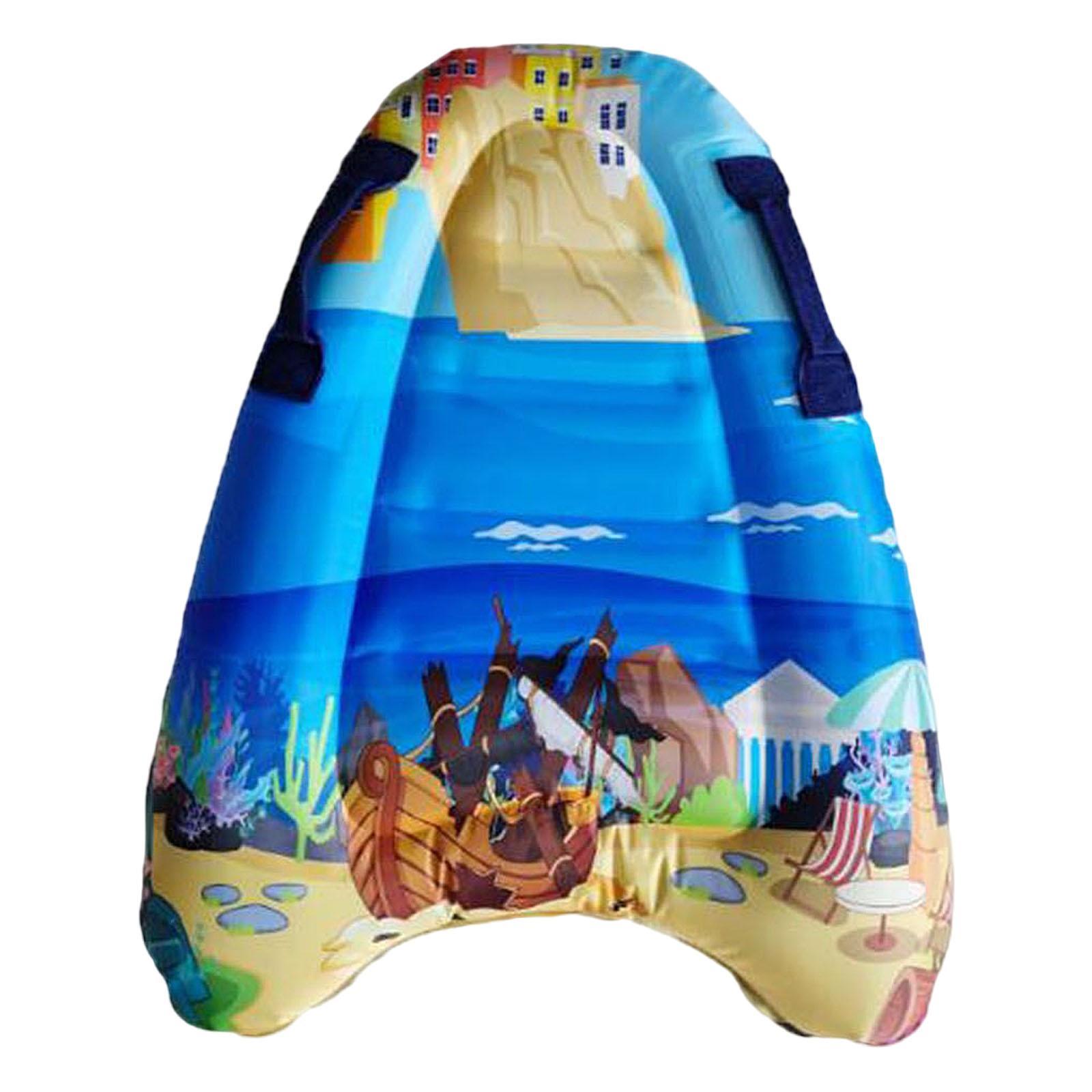 Inflatable Body Board, Kickboard for Water Entertainment Travel Slip Slide Raft Child Beginner