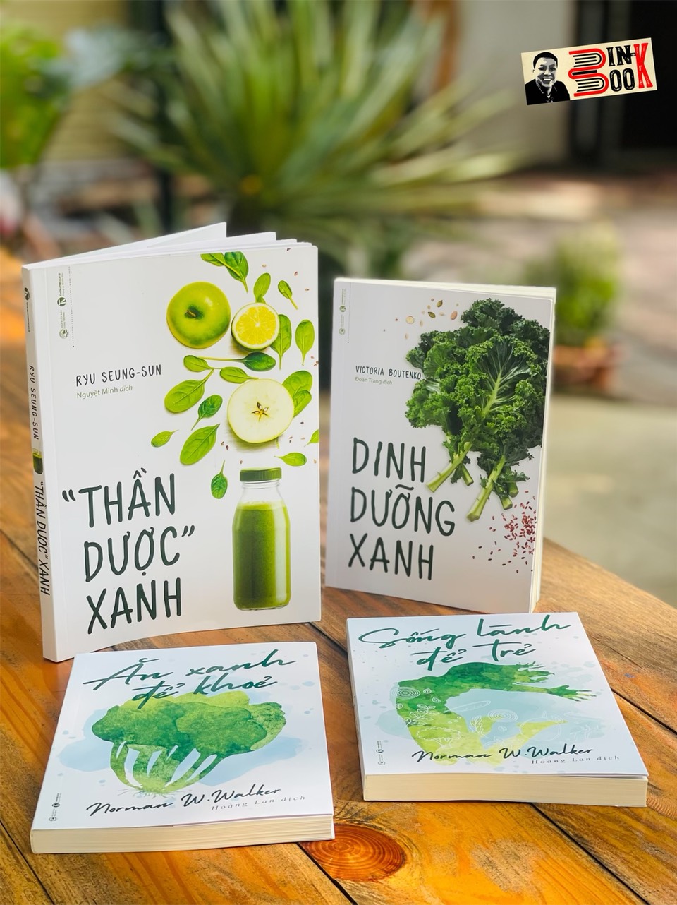 (Combo 4 cuốn Sống xanh) ĂN XANH ĐỂ KHOẺ - SỐNG LÀNH ĐỂ TRẺ - DINH DƯỠNG XANH – THẦN DƯỢC XANH – Thái Hà books