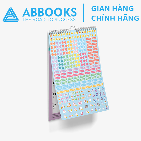 Lịch Treo Tường 2026 - Time Is A Gift - Thời Gian Là 1 Món Quà Chủ Đề Kỳ Lân - Kèm Sticker Trang Trí