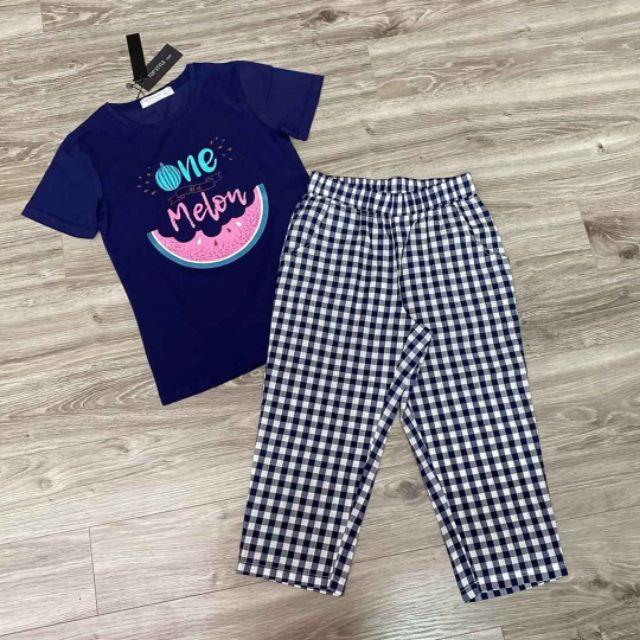 Bộ cotton áo phông quần ngố Topstyle