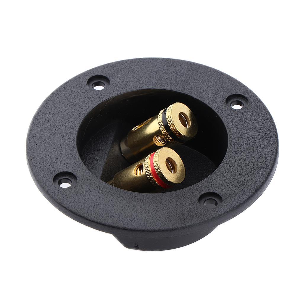 48mm Round Copper 2Way Sound Speaker Junction Box Dual Terminal Binding Post