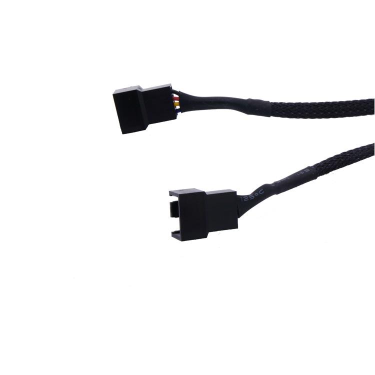 4 Pin Pwm Quạt Cáp 1 Ra 2/3/4 Cách Bộ Chia Đen Tay 27Cm Nối Dài Kết Nối PWM cáp Nối Dài