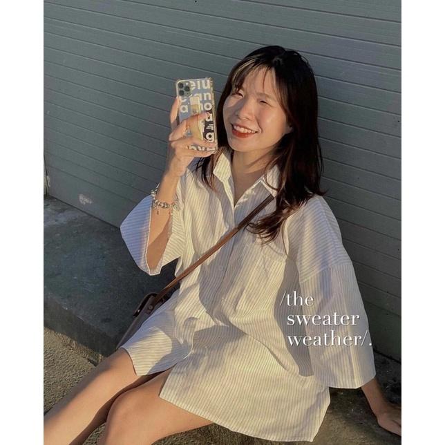 Sơ mi sọc Oversize