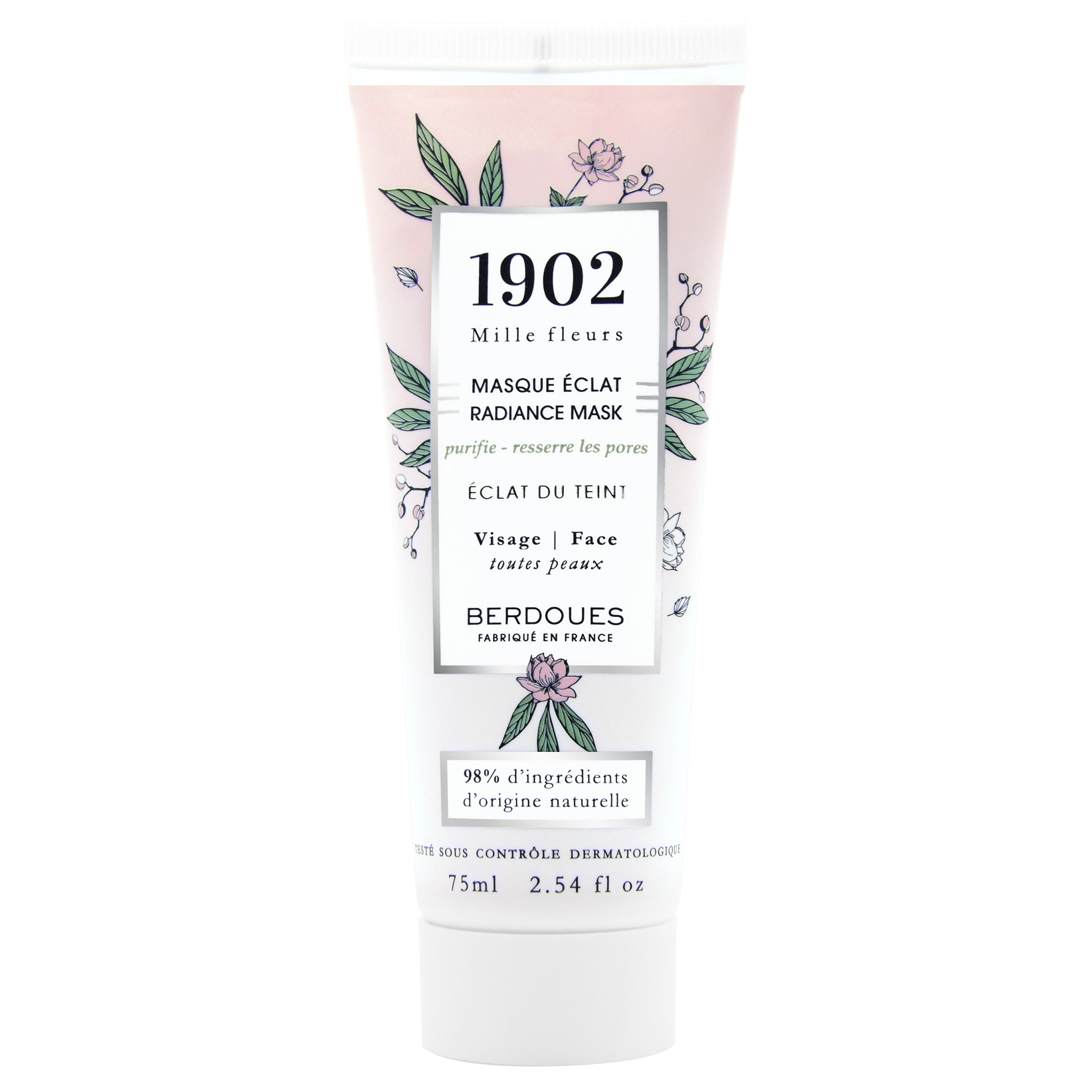 Mặt nạ trắng sáng da hương nước hoa Berdoues 1902 Mille Fleurs Radiance Mask 75ml