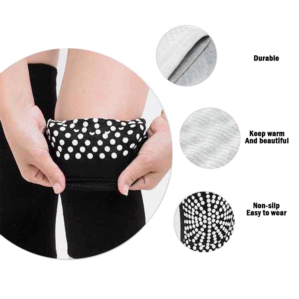 1 Pair Self Heating Support Knee Pads Arthritis Joint Pain Relief Recovery Wormwood Physiotherapy Knee Support Leg Warmer