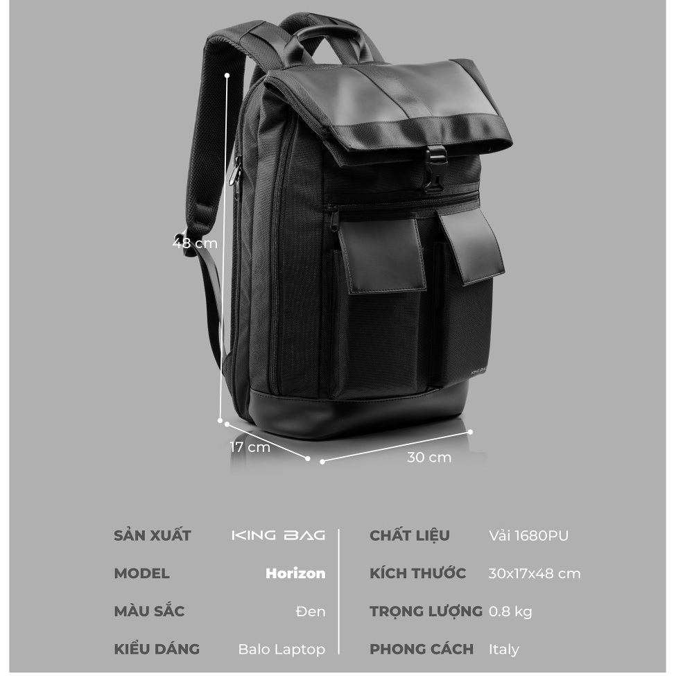 Balo laptop King Bag Horizon