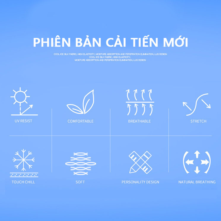 Găng tay băng lụa xỏ ngón chống nắng Rhino S102, tất tay nam nữ, chống tia UV, chống bụi, UPF50+, Hàng chính hãng