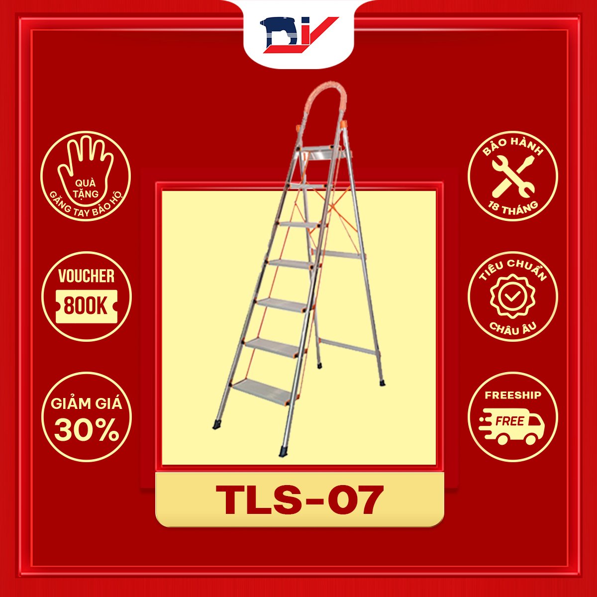 Thang ghế inox DIY TLS-07