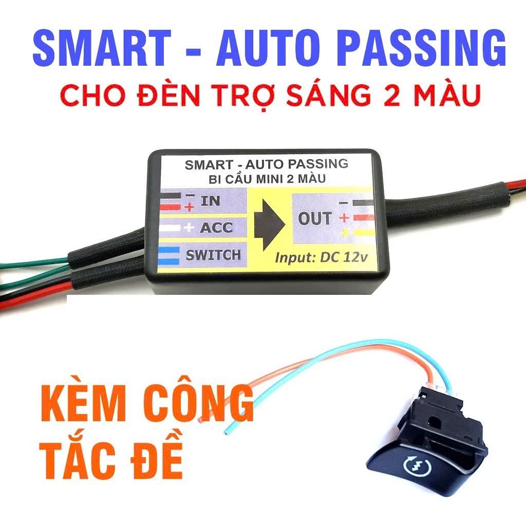Tặng Công Tắc – Mạch Auto Pasing 10 Chế Độ Thông Minh Cho Các Loại Đèn Trợ Sáng