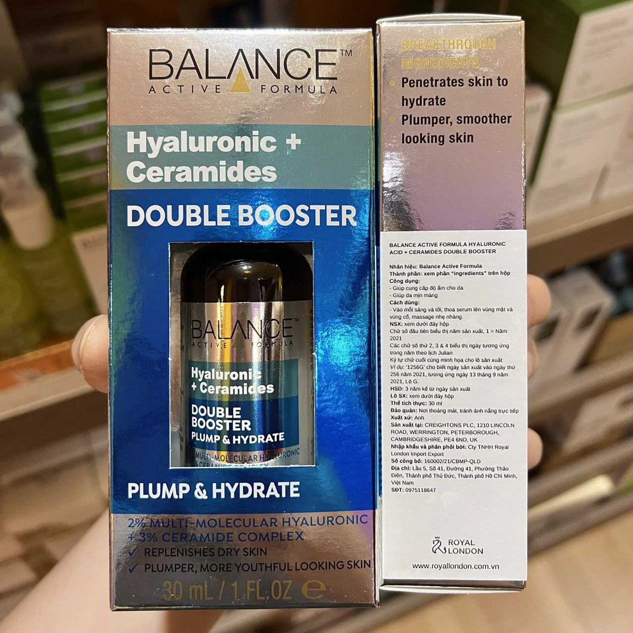 Tinh Chất Balance Active Formula Tinh Chất Trắng Da, Mờ Thâm, Dưỡng Ẩm Niacinamide/Vitamin C/Hyaluronic 30ml